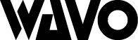 The wavo logo on a green background.