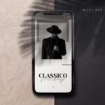 Classico photography psd mockup.