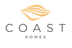 Coast homes logo on a white background.