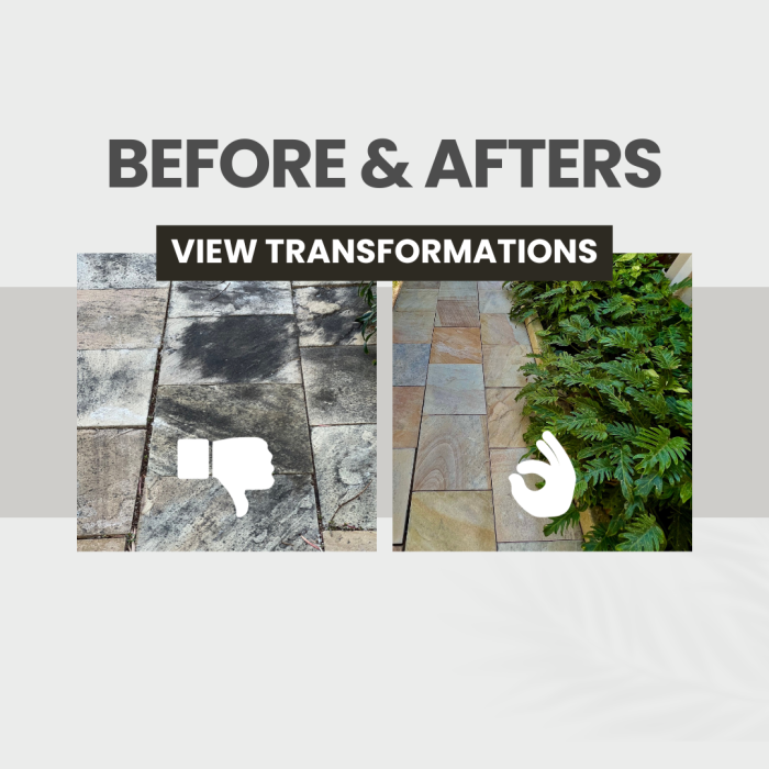 Before & after view transformations.